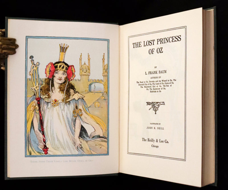 1917 Rare Oz Book - The Lost Princess of Oz by L. Frank Baum, Illustrated by JNO R. Neill.
