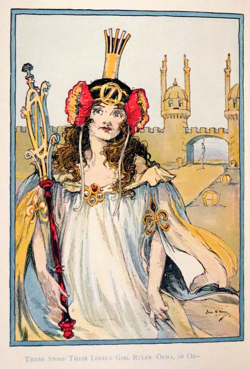 1917 Rare Oz Book - The Lost Princess of Oz by L. Frank Baum, Illustrated by JNO R. Neill.