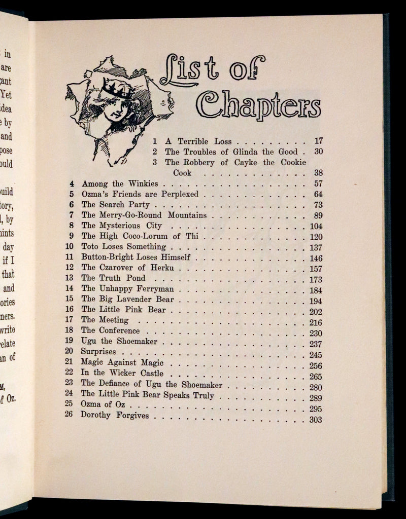 1917 Rare Oz Book - The Lost Princess of Oz by L. Frank Baum, Illustrated by JNO R. Neill.