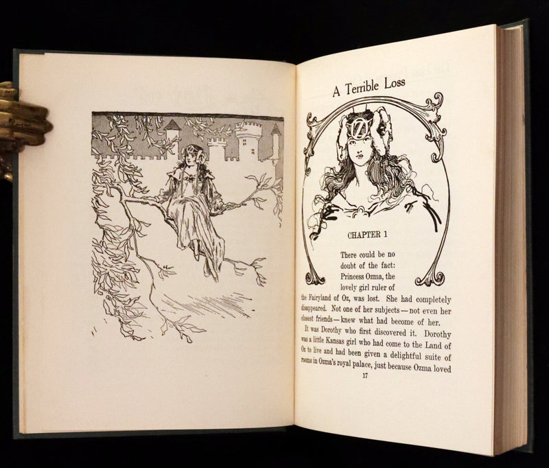 1917 Rare Oz Book - The Lost Princess of Oz by L. Frank Baum, Illustrated by JNO R. Neill.