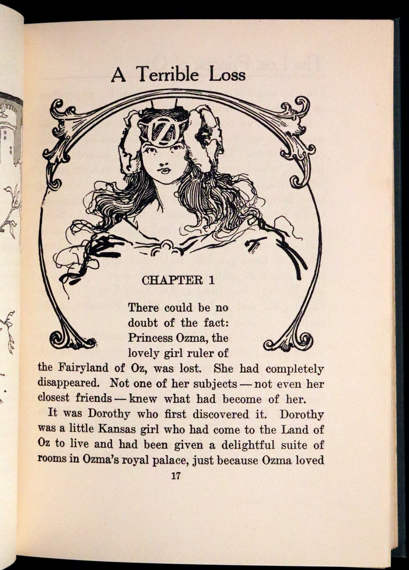 1917 Rare Oz Book - The Lost Princess of Oz by L. Frank Baum, Illustrated by JNO R. Neill.