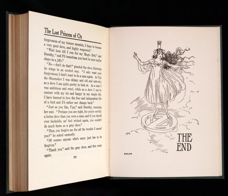 1917 Rare Oz Book - The Lost Princess of Oz by L. Frank Baum, Illustrated by JNO R. Neill.
