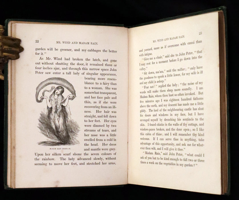 1864 Rare First Edition - Mr. Wind and Madam Rain by Paul de Musset, illustrated by Charles H. Bennett.