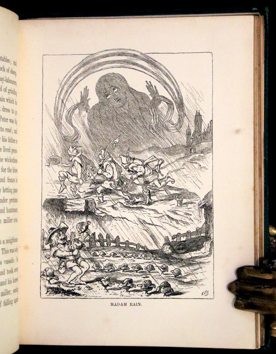 1864 Rare First Edition - Mr. Wind and Madam Rain by Paul de Musset, illustrated by Charles H. Bennett.