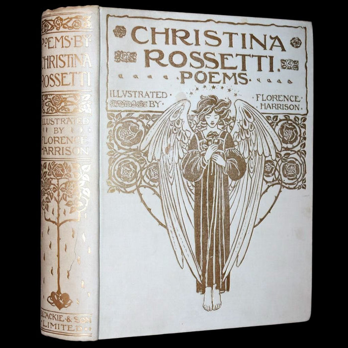 1910 Rare First Edition - Poems by Christina Rossetti Illustrated by Pre-Raphaelite Florence Harrison.