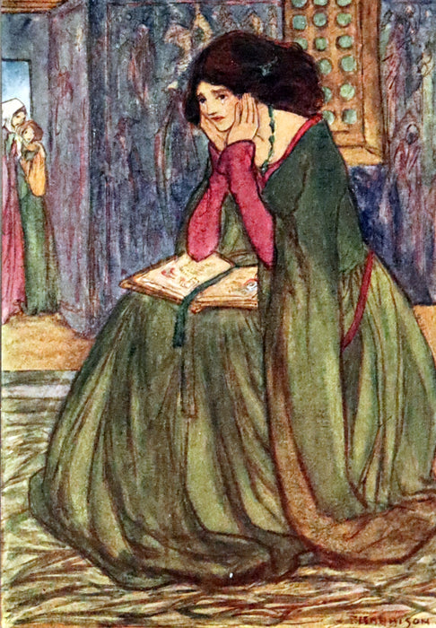 1910 Rare First Edition - Poems by Christina Rossetti Illustrated by Pre-Raphaelite Florence Harrison.