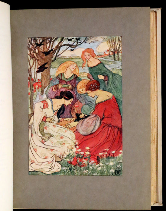 1910 Rare First Edition - Poems by Christina Rossetti Illustrated by Pre-Raphaelite Florence Harrison.