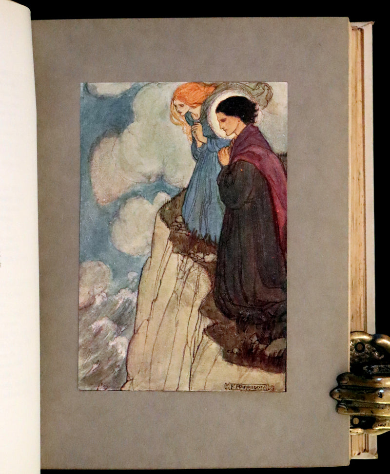 1910 Rare First Edition - Poems by Christina Rossetti Illustrated by Pre-Raphaelite Florence Harrison.