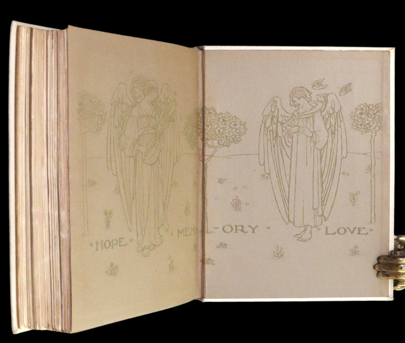 1910 Rare First Edition - Poems by Christina Rossetti Illustrated by Pre-Raphaelite Florence Harrison.