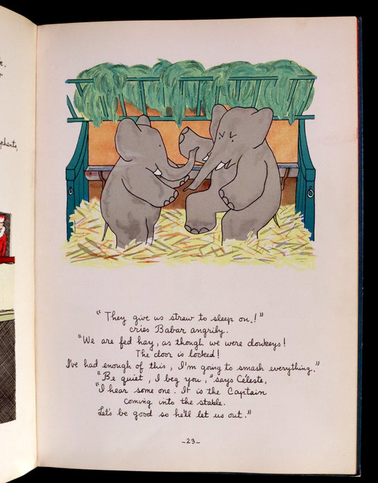 1934 First English Edition - The Travels of Babar by Jean de Brunhoff.