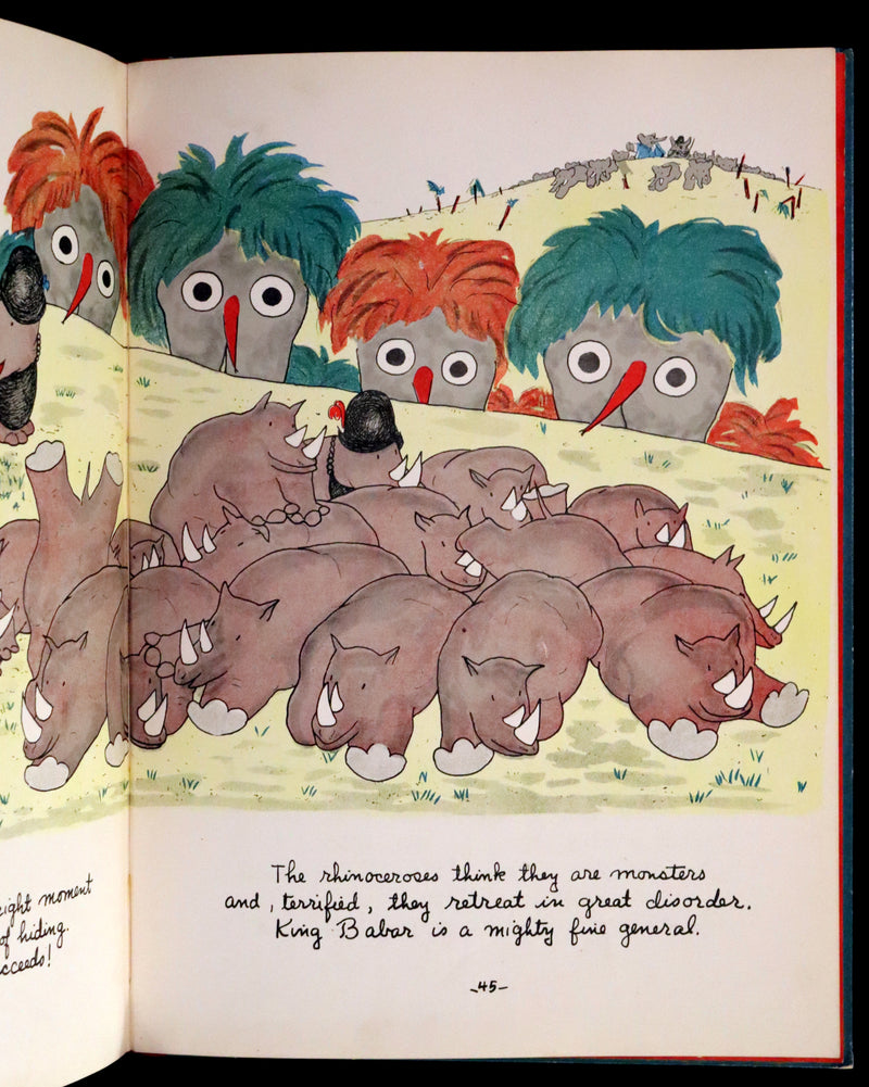 1934 First English Edition - The Travels of Babar by Jean de Brunhoff.