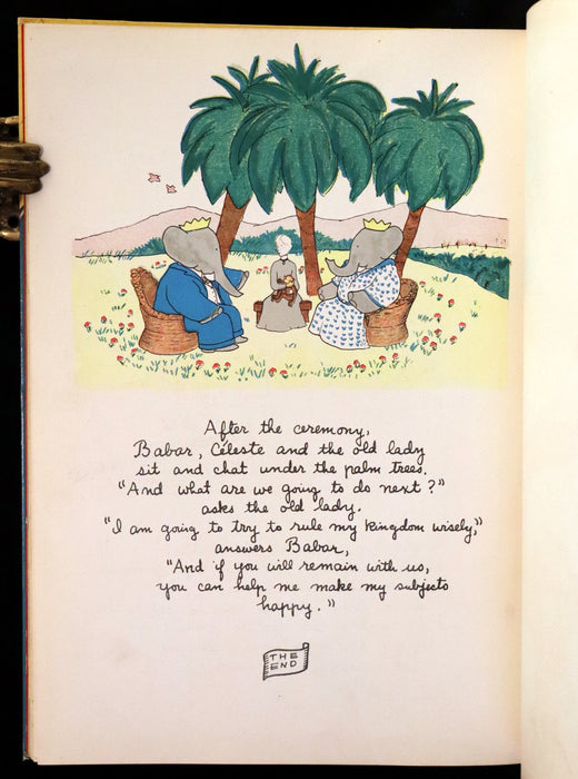 1934 First English Edition - The Travels of Babar by Jean de Brunhoff.