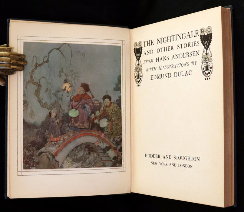 1911 Rare First Edition - The Nightingale and Other Stories from Andersen, Illustrated By Edmund Dulac.