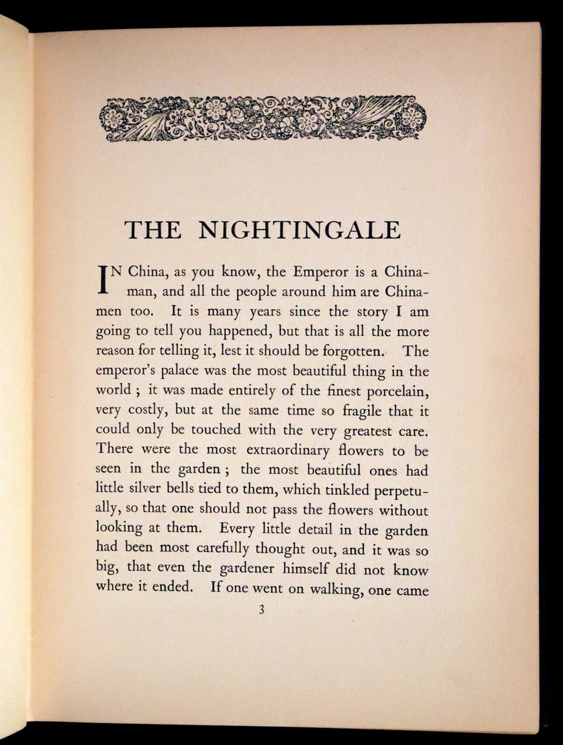 1911 Rare First Edition - The Nightingale and Other Stories from Andersen, Illustrated By Edmund Dulac.