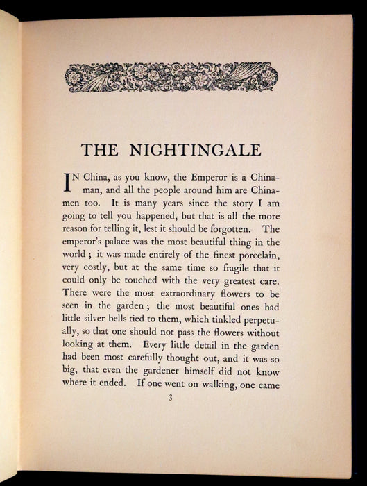 1911 Rare First Edition - The Nightingale and Other Stories from Andersen, Illustrated By Edmund Dulac.