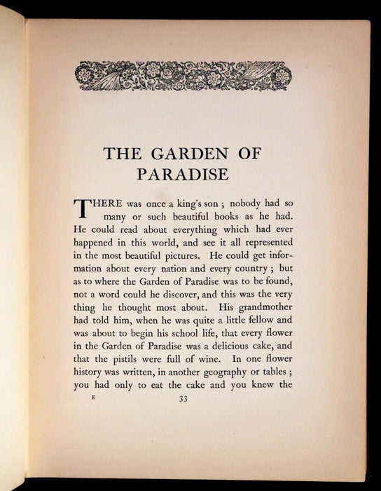 1911 Rare First Edition - The Nightingale and Other Stories from Andersen, Illustrated By Edmund Dulac.