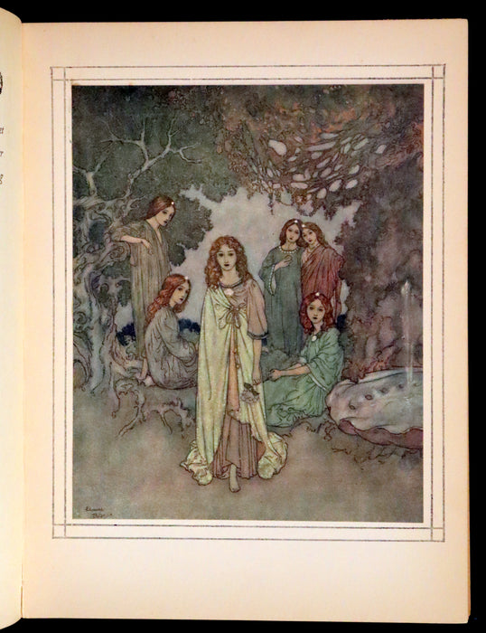 1911 Rare First Edition - The Nightingale and Other Stories from Andersen, Illustrated By Edmund Dulac.