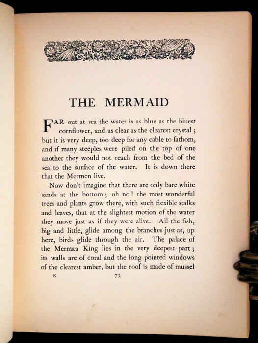 1911 Rare First Edition - The Nightingale and Other Stories from Andersen, Illustrated By Edmund Dulac.