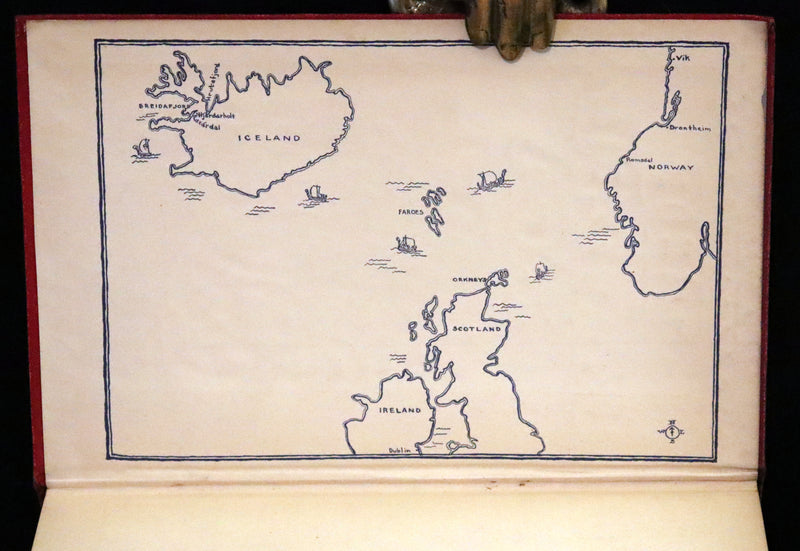 1925 First US Edition - Laxdaela Saga, 13th Century Icelandic Saga Translated by Thorstein Veblen.