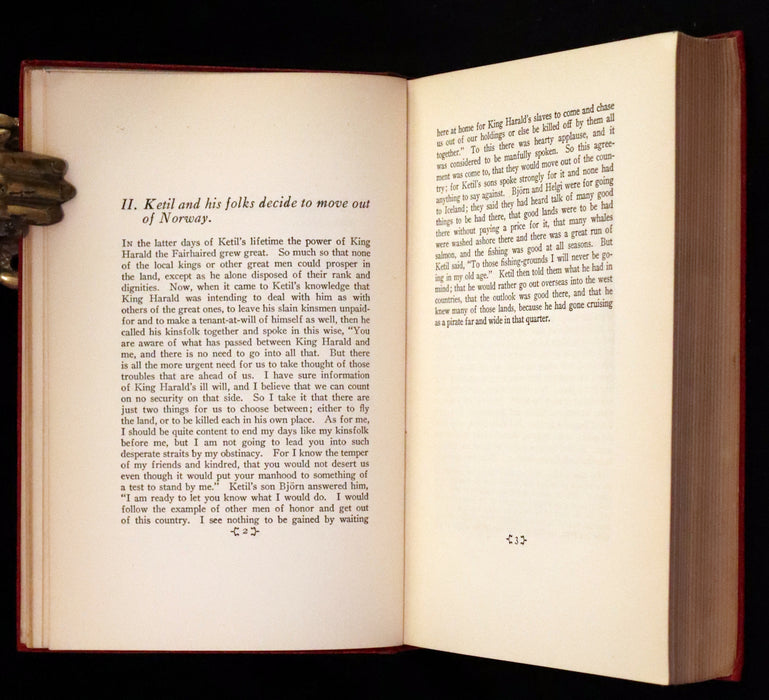 1925 First US Edition - Laxdaela Saga, 13th Century Icelandic Saga Translated by Thorstein Veblen.