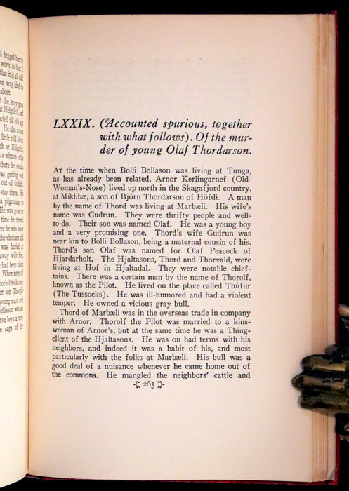 1925 First US Edition - Laxdaela Saga, 13th Century Icelandic Saga Translated by Thorstein Veblen.