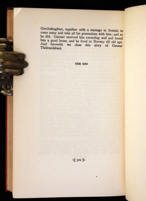 1925 First US Edition - Laxdaela Saga, 13th Century Icelandic Saga Translated by Thorstein Veblen.