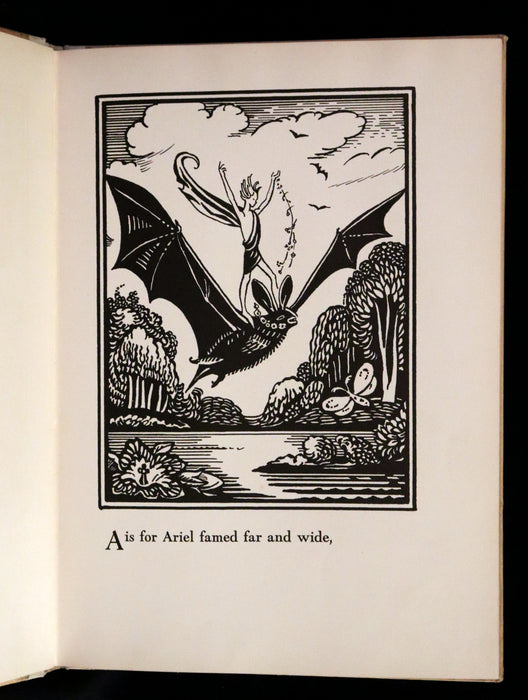 1933 Scarce First Edition - The Fairy Alphabet as Used by Merlin illustrated by Elizabeth MacKinstry.