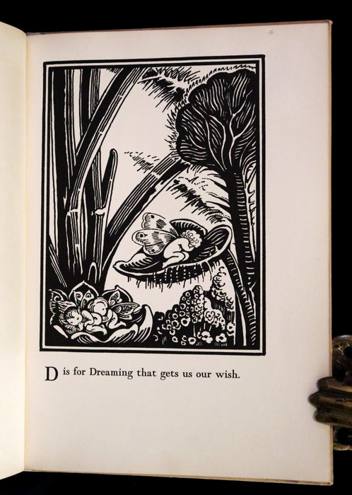 1933 Scarce First Edition - The Fairy Alphabet as Used by Merlin illustrated by Elizabeth MacKinstry.