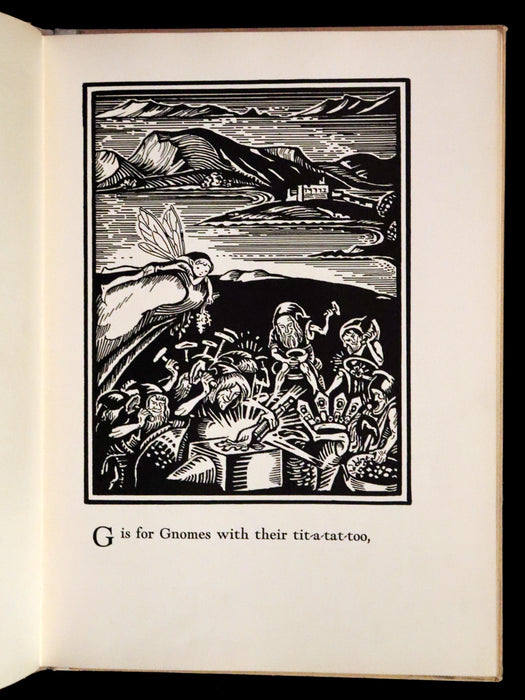 1933 Scarce First Edition - The Fairy Alphabet as Used by Merlin illustrated by Elizabeth MacKinstry.