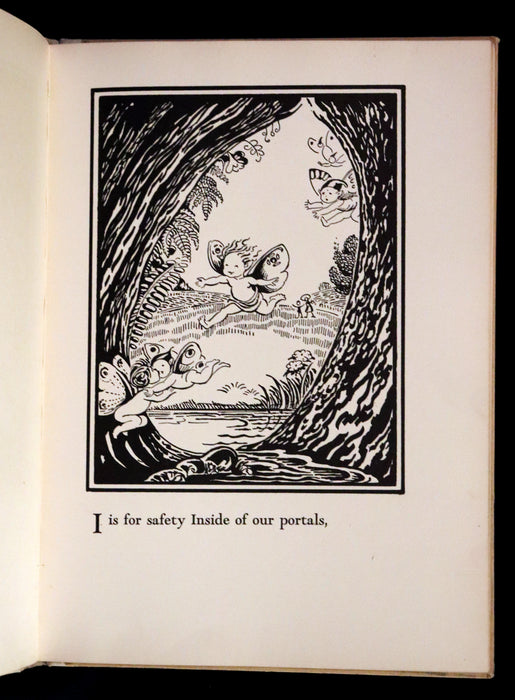 1933 Scarce First Edition - The Fairy Alphabet as Used by Merlin illustrated by Elizabeth MacKinstry.