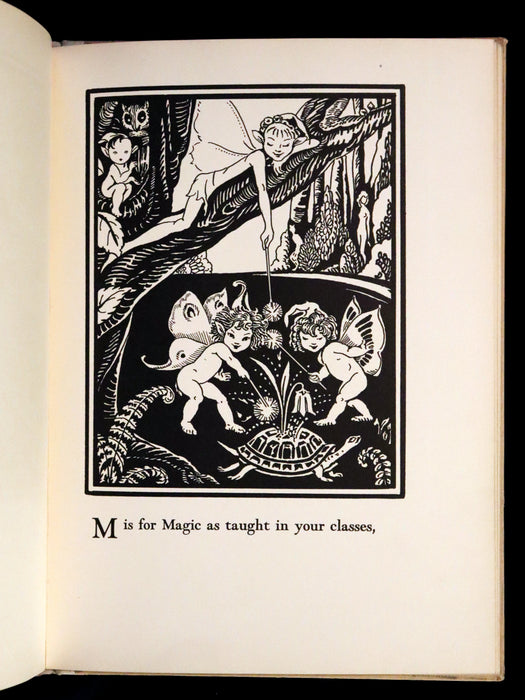 1933 Scarce First Edition - The Fairy Alphabet as Used by Merlin illustrated by Elizabeth MacKinstry.