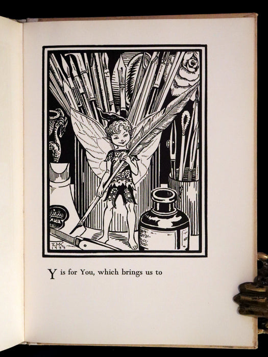 1933 Scarce First Edition - The Fairy Alphabet as Used by Merlin illustrated by Elizabeth MacKinstry.