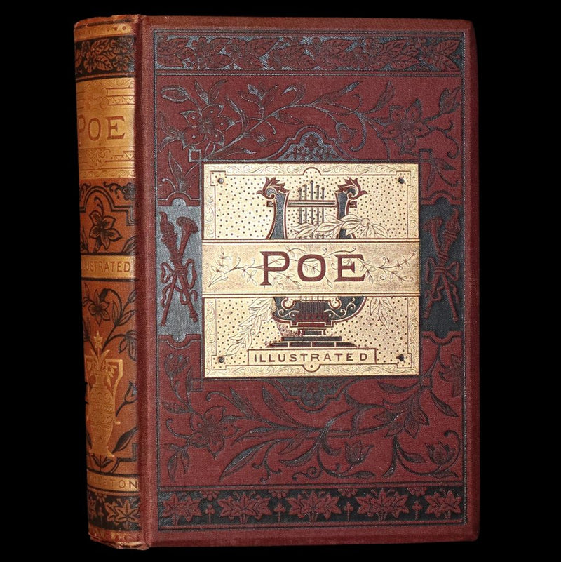 1881 Rare Book - Poems of Edgar Allan Poe including The Raven, Lenore, Ulalume,...