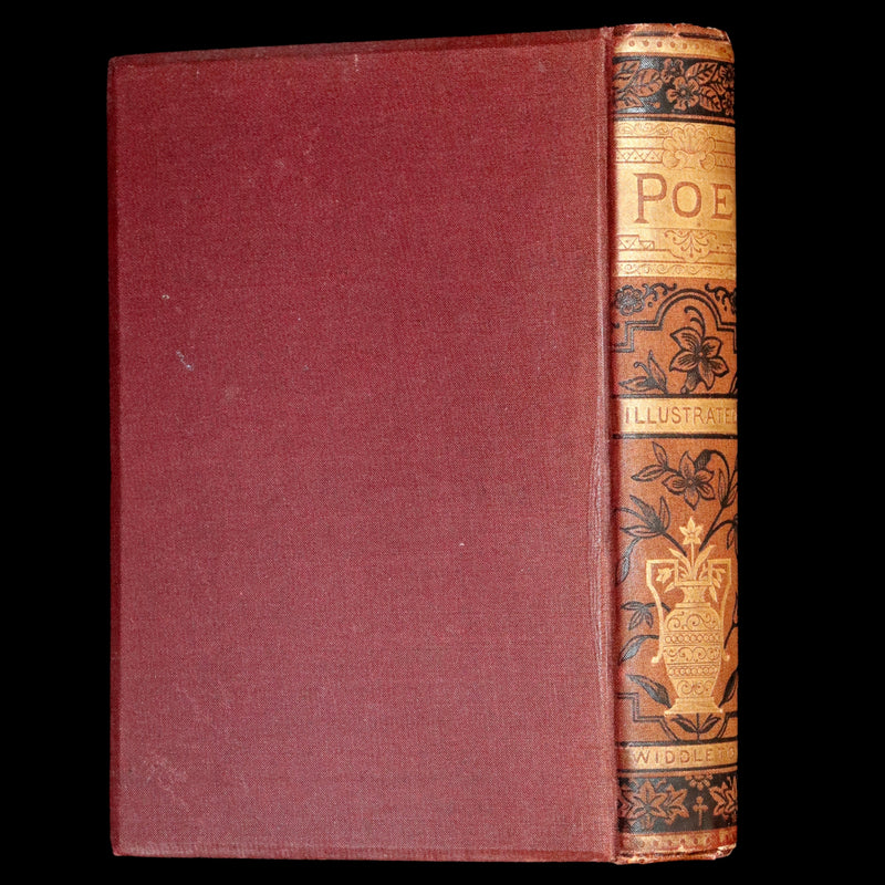 1881 Rare Book - Poems of Edgar Allan Poe including The Raven, Lenore, Ulalume,...