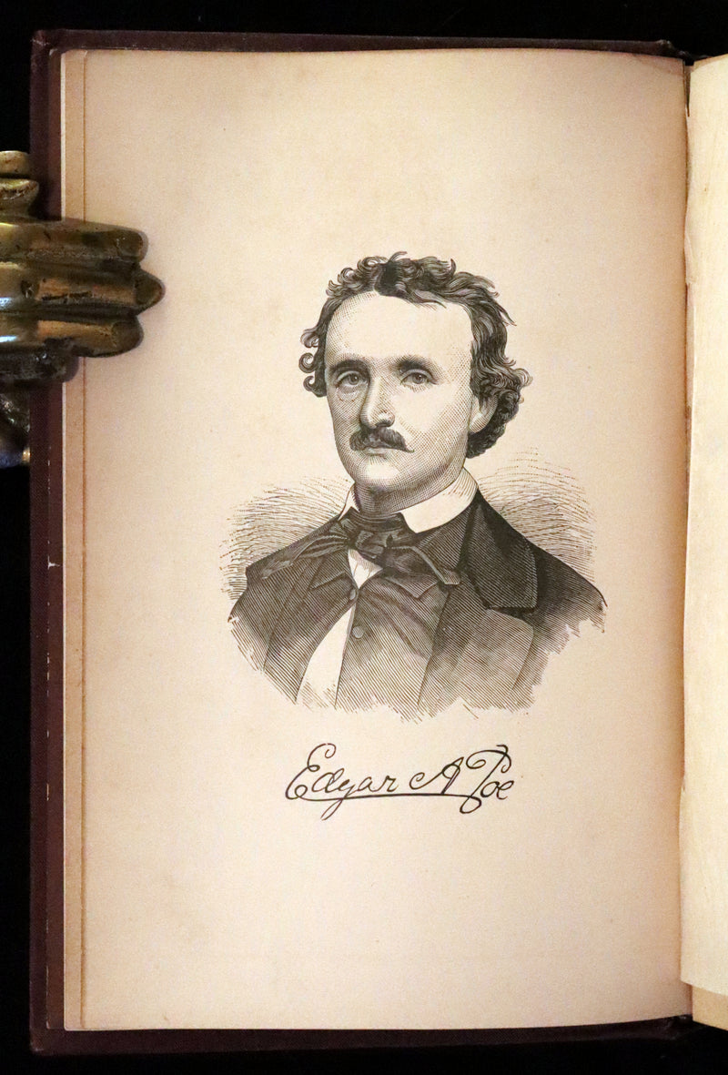 1881 Rare Book - Poems of Edgar Allan Poe including The Raven, Lenore, Ulalume,...