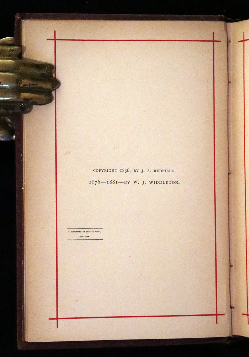 1881 Rare Book - Poems of Edgar Allan Poe including The Raven, Lenore, Ulalume,...