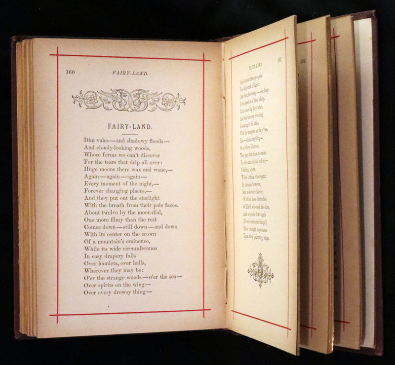 1881 Rare Book - Poems of Edgar Allan Poe including The Raven, Lenore, Ulalume,...