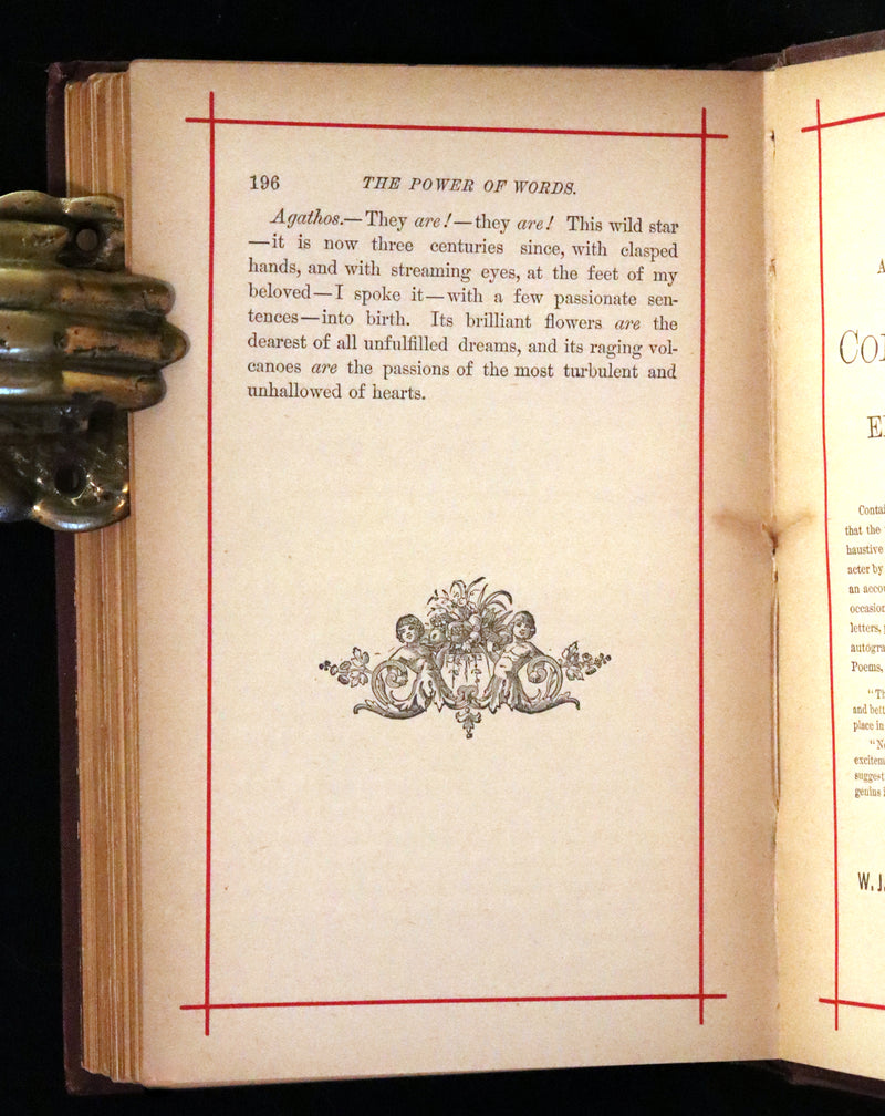 1881 Rare Book - Poems of Edgar Allan Poe including The Raven, Lenore, Ulalume,...