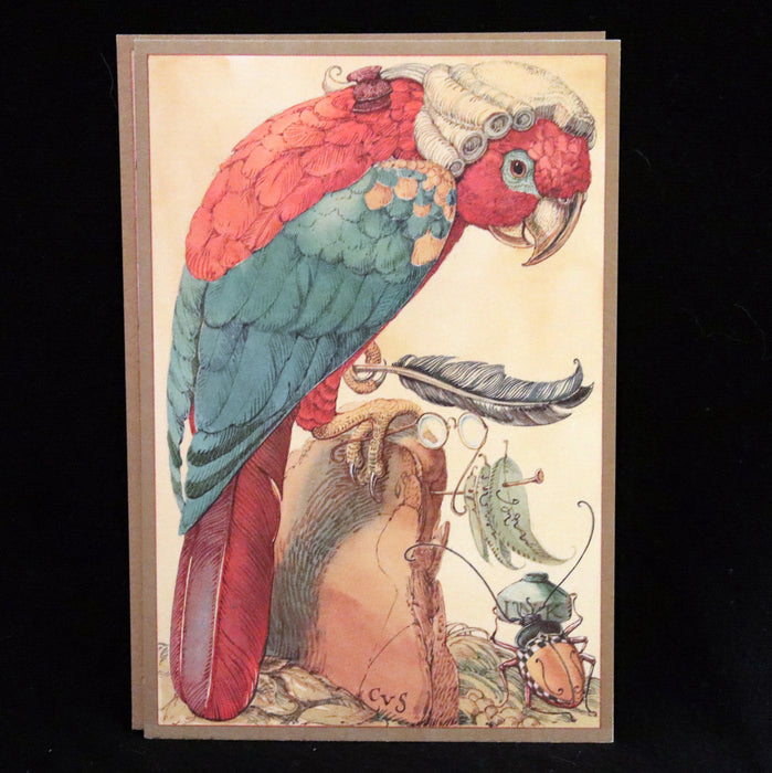 1995 Scarce First Edition - Sketches from the Dream Island of Birds, postcard set by Charles van Sandwyk.