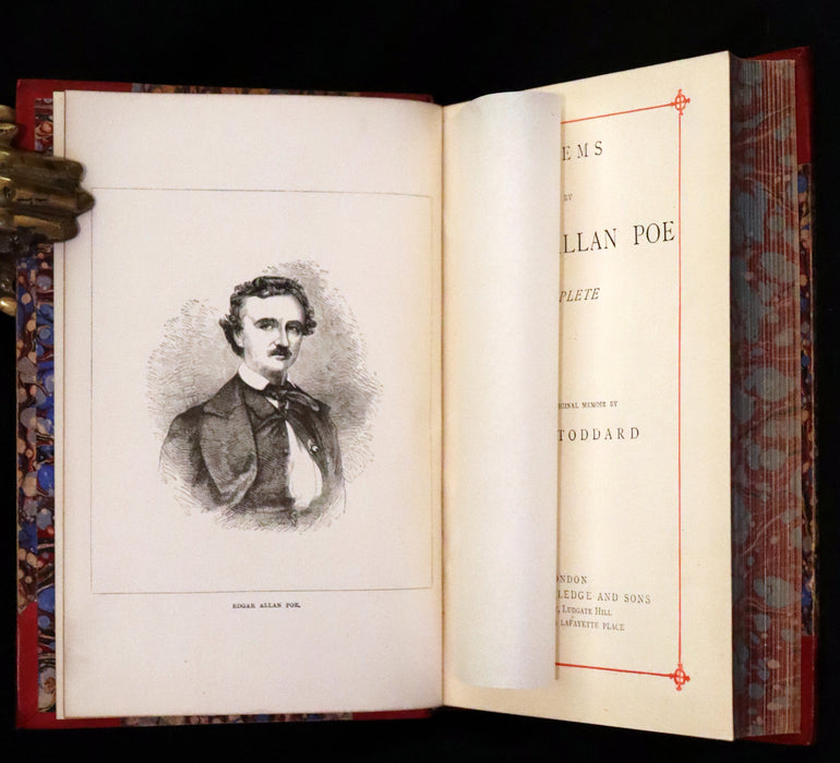 1890 Rare Book - Poems by Edgar Allan Poe including The Raven, Annabel Lee, and many more.