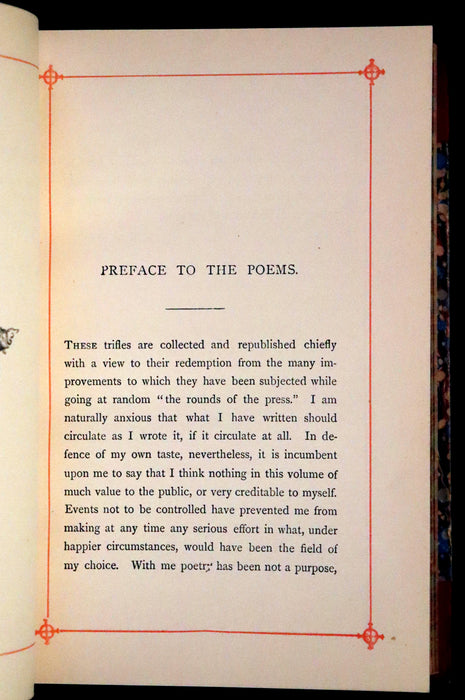 1890 Rare Book - Poems by Edgar Allan Poe including The Raven, Annabel Lee, and many more.