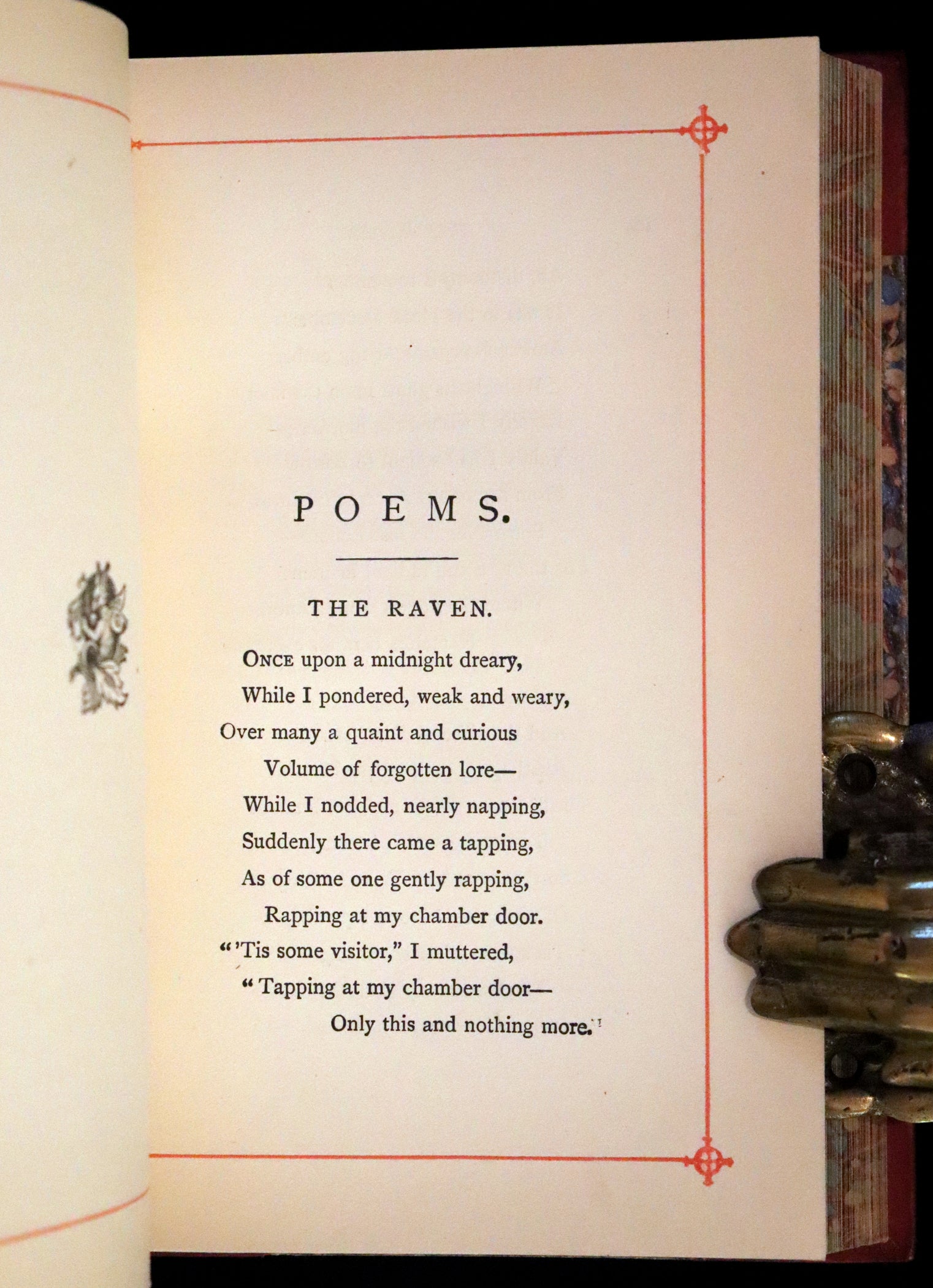 1890 Rare Book - Poems by Edgar Allan Poe including The Raven, Annabel ...