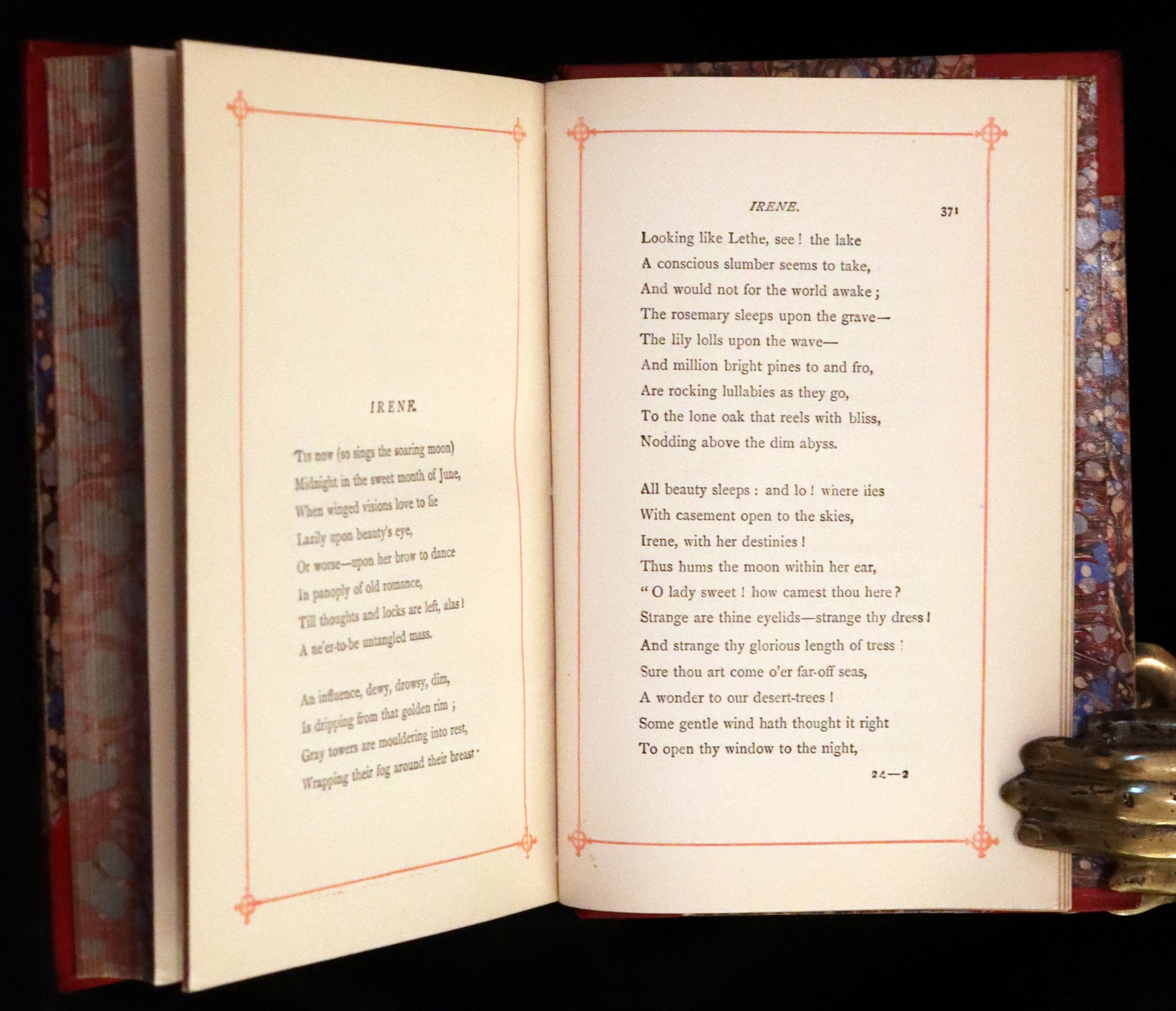 1890 Rare Book - Poems by Edgar Allan Poe including The Raven, Annabel ...