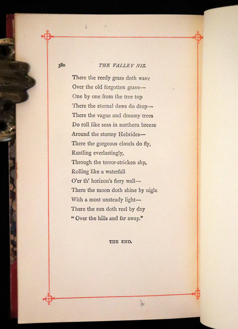 1890 Rare Book - Poems by Edgar Allan Poe including The Raven, Annabel Lee, and many more.