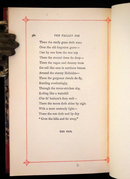 1890 Rare Book - Poems by Edgar Allan Poe including The Raven, Annabel Lee, and many more.