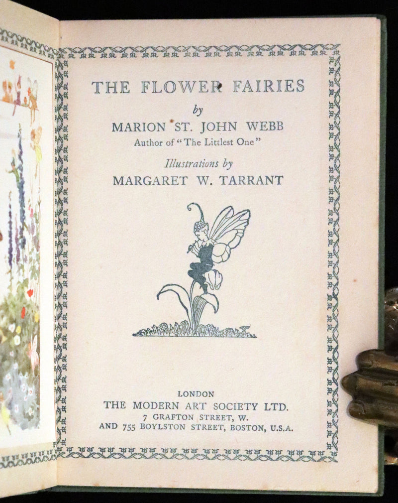 1923 First Edition -The Flower Fairies by Marion St John Webb illustrated by Margaret Winifred Tarrant.