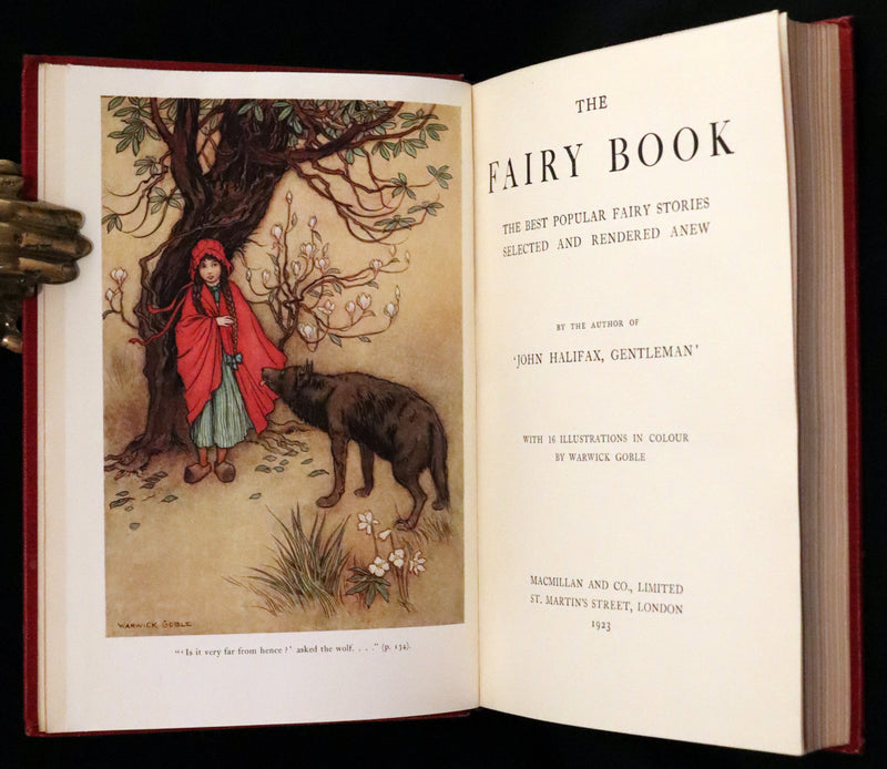 1923 Rare 1st Octavo Edition - The Fairy Book by Dinah Craik Illustrated by Warwick Goble.