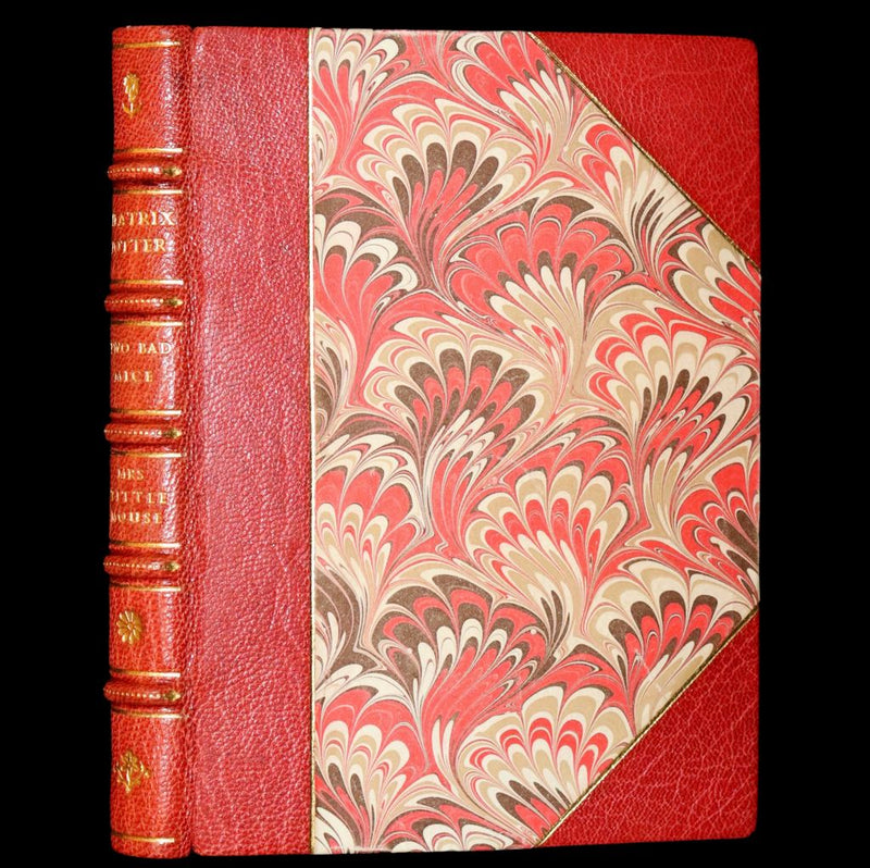 1973 Exquisite Asprey Binding - The Tale of Two Bad Mice and The Tale of Mrs. Tittlemouse by Beatrix Potter.