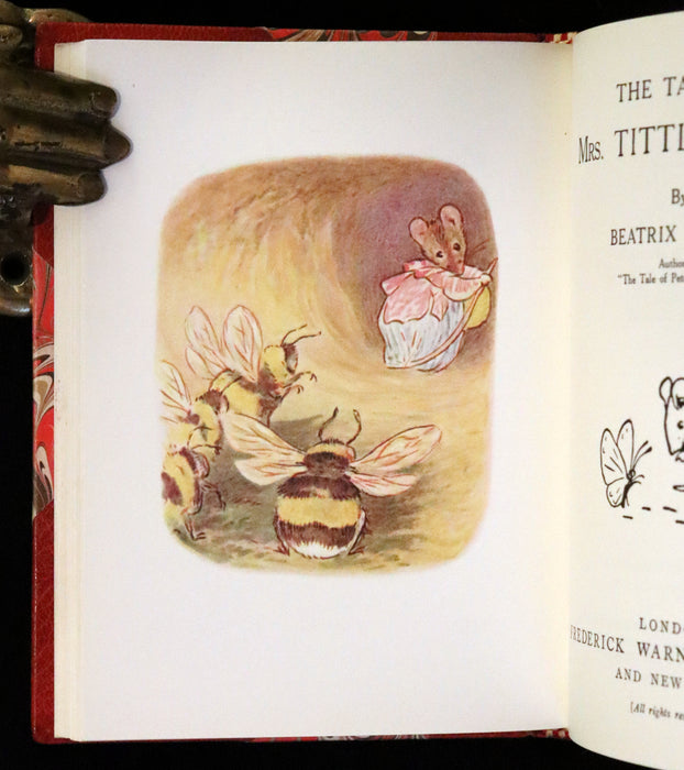 1973 Exquisite Asprey Binding - The Tale of Two Bad Mice and The Tale of Mrs. Tittlemouse by Beatrix Potter.