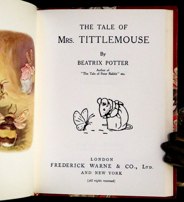 1973 Exquisite Asprey Binding - The Tale of Two Bad Mice and The Tale of Mrs. Tittlemouse by Beatrix Potter.